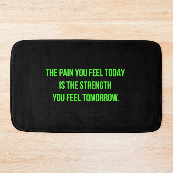 Item preview, The Pain You Feel Today Is the Strength You Feel Tomorrow Green Quote | Motivational and Inspirational Premium HD Sticker for Weightlifter, powerlifter, gym, hustler, businessman, entrepreneur designed and sold by MillionaireGenZ ⭐⭐⭐⭐⭐ (5.0).