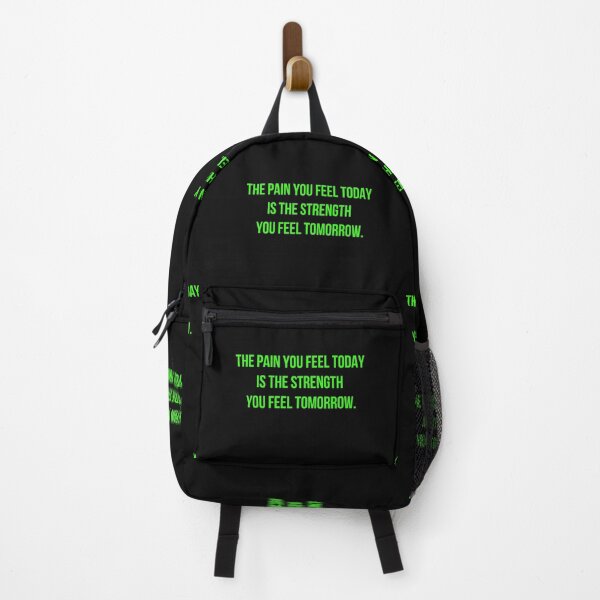 Item preview, The Pain You Feel Today Is the Strength You Feel Tomorrow Green Quote | Motivational and Inspirational Premium HD Sticker for Weightlifter, powerlifter, gym, hustler, businessman, entrepreneur designed and sold by MillionaireGenZ ⭐⭐⭐⭐⭐ (5.0).