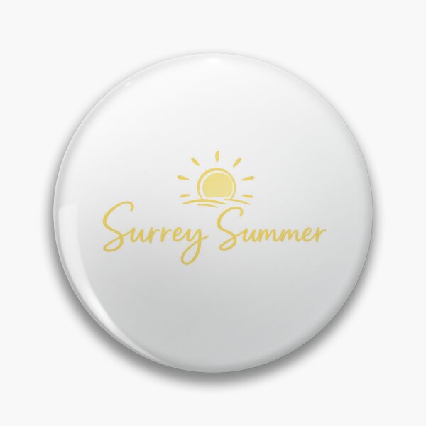 Item preview, Surrey Summer | Sunshine Yellow Typography | Happy Surrey England Seasonal Design designed and sold by ThatSurreyLife.