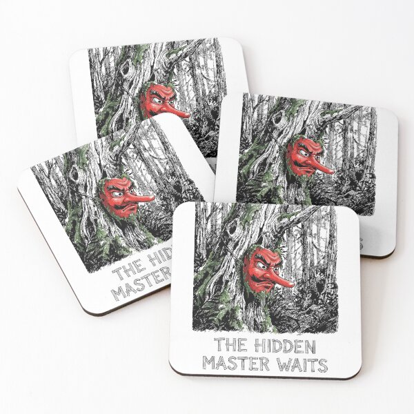 Item preview, The Hidden Master's Mask - Japanese Tengu Yokai designed and sold by bapupa.