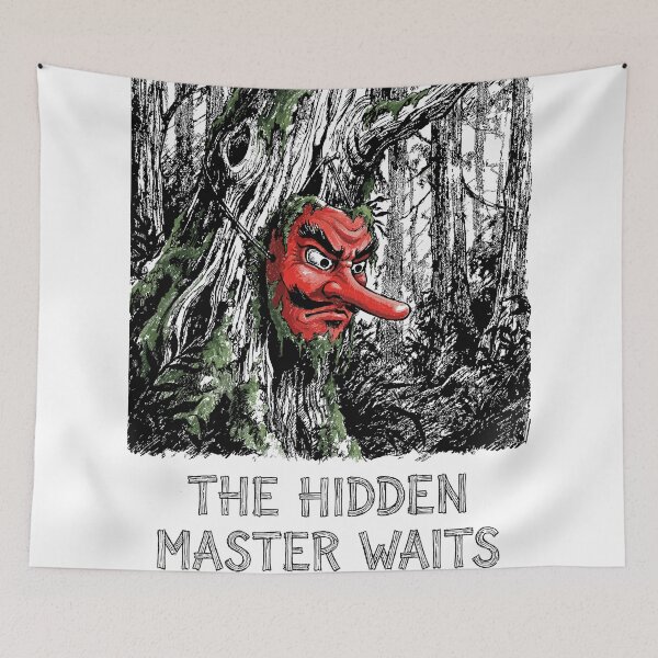 Item preview, The Hidden Master's Mask - Japanese Tengu Yokai designed and sold by bapupa.