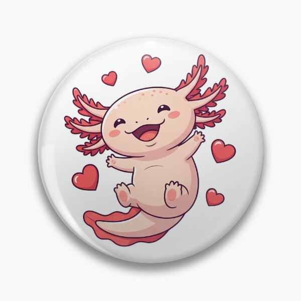 Item preview, A Lotl Love - Cute Valentine Axolotl designed and sold by Divinedesignbydulce.