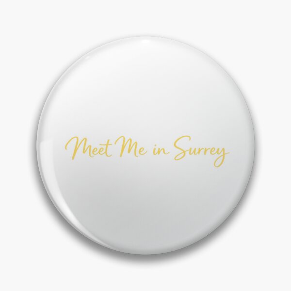 Item preview, Meet Me in Surrey | Yellow Handwritten Typography | Surrey England Lifestyle Design designed and sold by ThatSurreyLife.