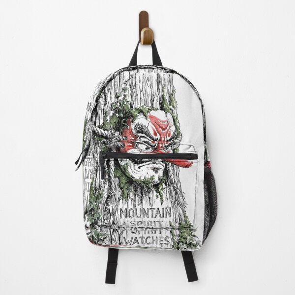 Item preview, The Moss-Covered Sentinel - Japanese Tengu Mask designed and sold by bapupa.