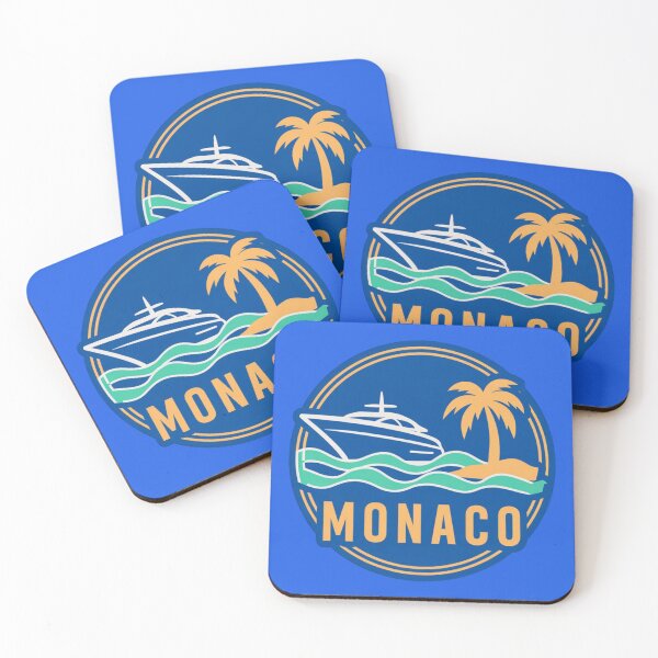 Item preview, Monaco Colorful Luxury Badge Sticker designed and sold by Timeless Design.