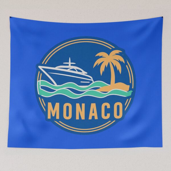 Item preview, Monaco Colorful Luxury Badge Sticker designed and sold by Timeless Design.