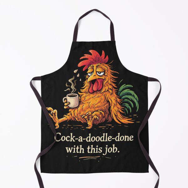 Item preview, Funny Tired Rooster Cock-a-doodle-done With This Job designed and sold by madebysiwa.