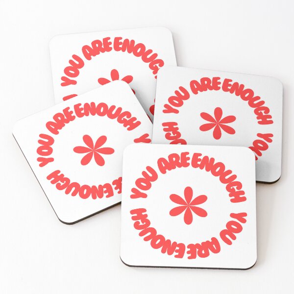 Item preview, Red You are enough  designed and sold by Daily Mood Studio.