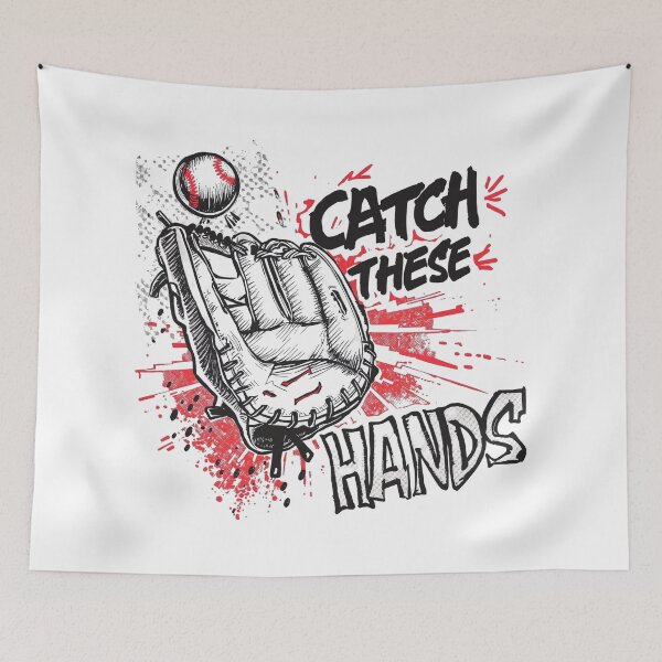 Item preview, Catch These Hands – Funny Baseball Glove Humor Shirt designed and sold by RMTrendy.