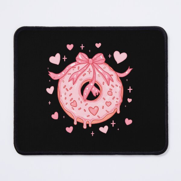 Item preview, Pink Valentine Donut with Bow Cute Kawaii Love Sticker designed and sold by FestivityFinds.