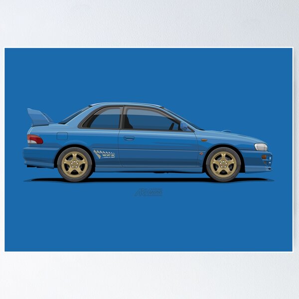 Item preview, GC8F Coupe Blue – 1st Gen JDM Rally Icon Illustration designed and sold by ARVwerks.