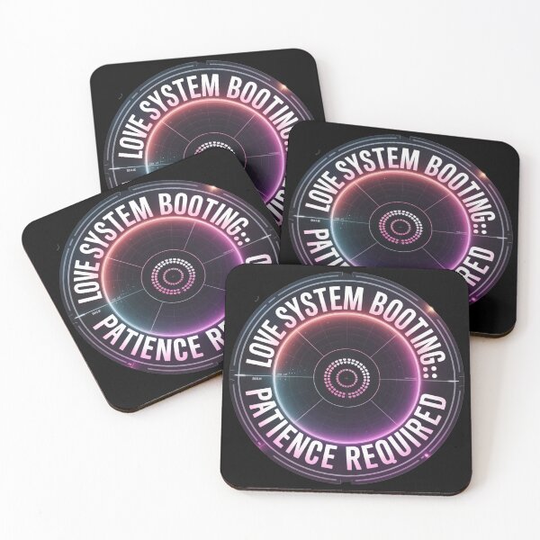 Item preview, Love System Booting. Patience Required. Funny Tech Romance Aesthetic Quote designed and sold by Aarvya Fashion Club ( A.F.C ).
