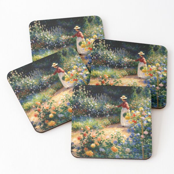 Item preview, In the Garden - A Sunlit Afternoon Among Blossoms designed and sold by artdesignsnow.