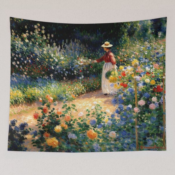 Item preview, In the Garden - A Sunlit Afternoon Among Blossoms designed and sold by artdesignsnow.