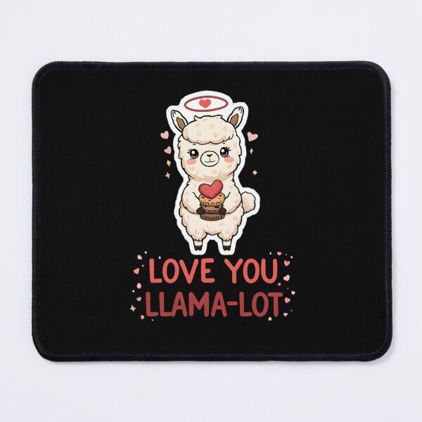 Item preview, Love You Llama-Lot Cute Valentine Llama Sticker designed and sold by FestivityFinds.
