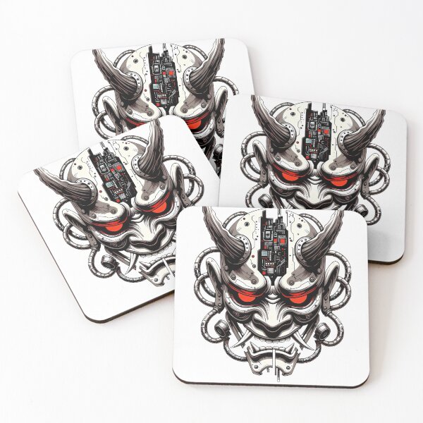 Item preview, Cyber Oni White Edition - Protocol: Oni Mechanical Mask designed and sold by MindfulAssets.