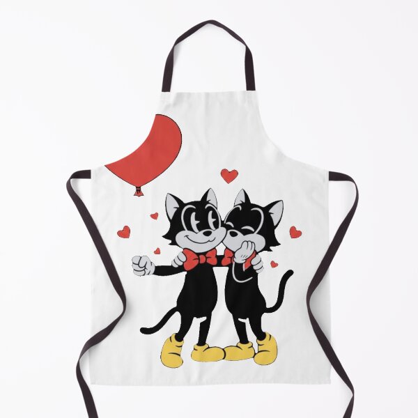 Item preview, Retro Cartoon Cats With Red Heart Balloon designed and sold by Created by Camilla.