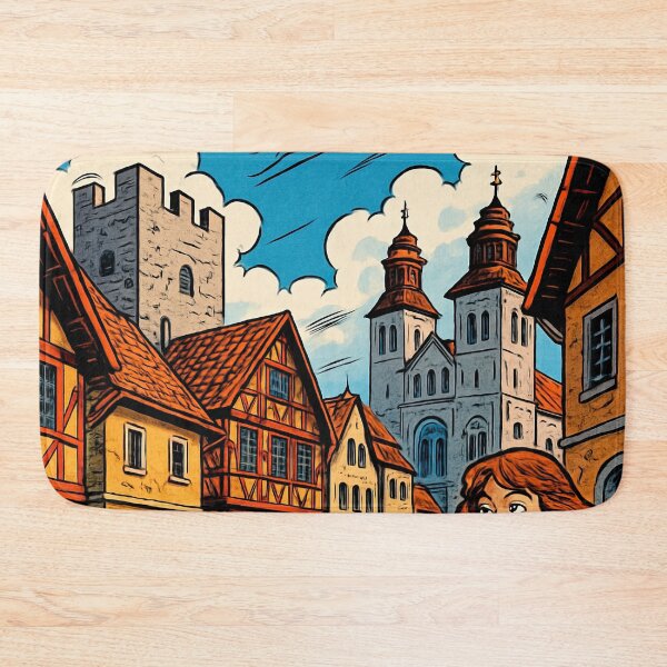 Item preview, Gotland, city | Comics stylCartoone -  designed and sold by ComicsFactory.