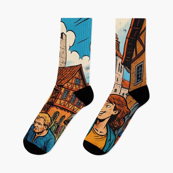 Item preview, Gotland, city | Comics stylCartoone -  designed and sold by ComicsFactory.