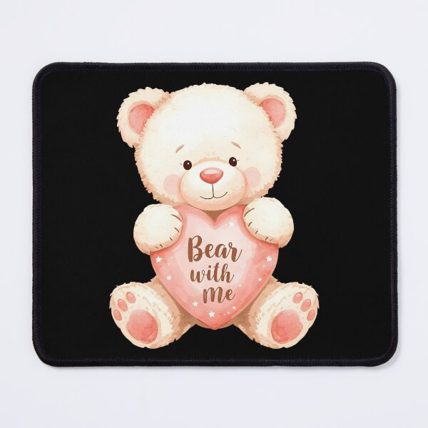 Item preview, Bear With Me Cute Teddy Bear Valentine Sticker designed and sold by FestivityFinds.