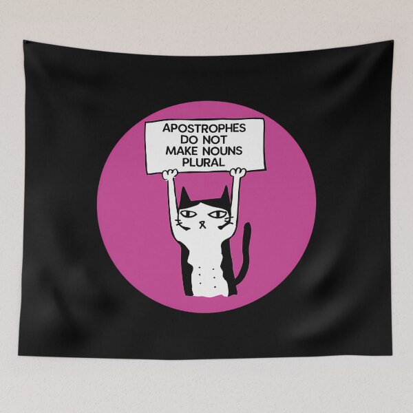 Item preview, Grammar Cat Apostrophe Humor designed and sold by pqhzkiogtm78.