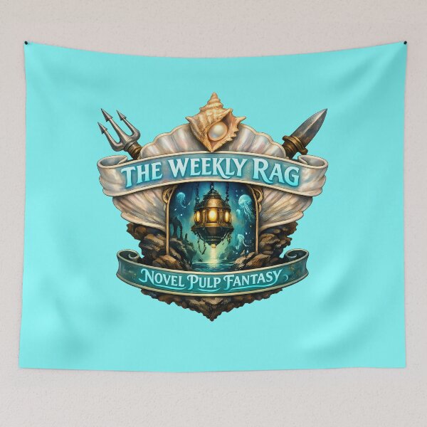 Artikelvorschau, Buch Emblem Fiktion Fantasy Pulp-Roman Unterwasser entworfen und verkauft von The-Weekly-Rag.