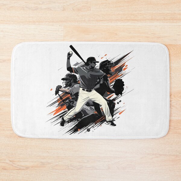 Item preview, Game in Motion – Baseball Action Art T-Shirt designed and sold by RMTrendy.