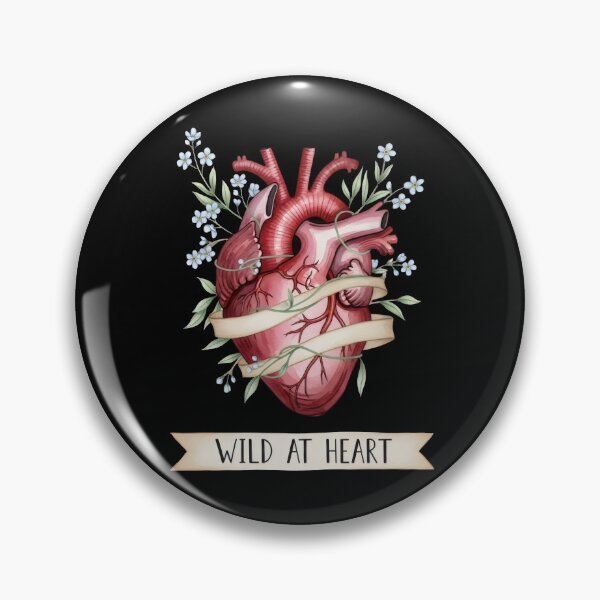 Item preview, Anatomical Heart Art – Wild at Heart, Forget-Me-Not Medical Illustration Watercolor Gift designed and sold by Luminari Creations.
