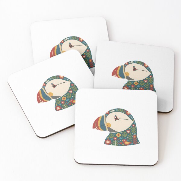 Item preview, Puffin Head – Scandinavian Folk Art by heidiannemorris © designed and sold by FOLK ART FUSION by heidiannemorris.