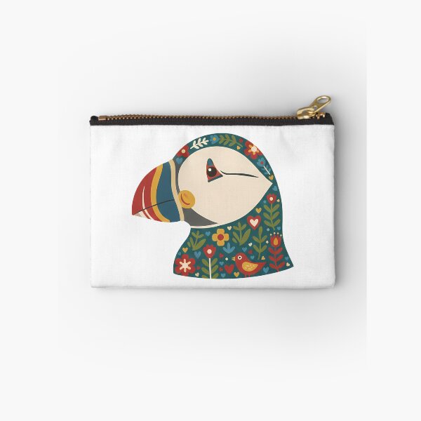Item preview, Puffin Head – Scandinavian Folk Art by heidiannemorris © designed and sold by FOLK ART FUSION.