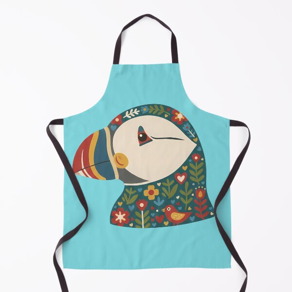 Item preview, Puffin Head – Scandinavian Folk Art by heidiannemorris © designed and sold by FOLK ART FUSION by heidiannemorris.