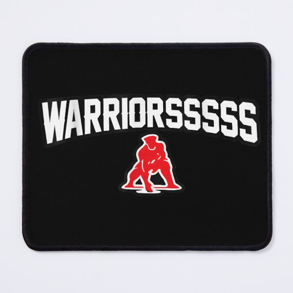 Item preview, Warriors Motivation Red Silhouette Athlete Strength And Power Bold Typography Art designed and sold by Suzu Comena.
