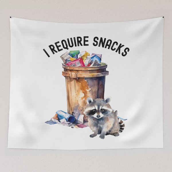 Item preview, Funny Trash Panda Requires Snack Hungry Cute Raccoon Snacks Feast designed and sold by DogLover332.