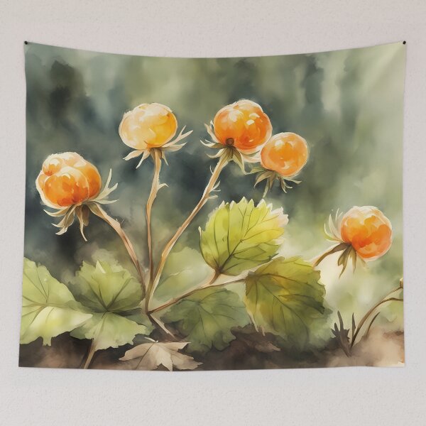 Item preview, Watercolour Cloudberries designed and sold by CalmnessbyChoice.