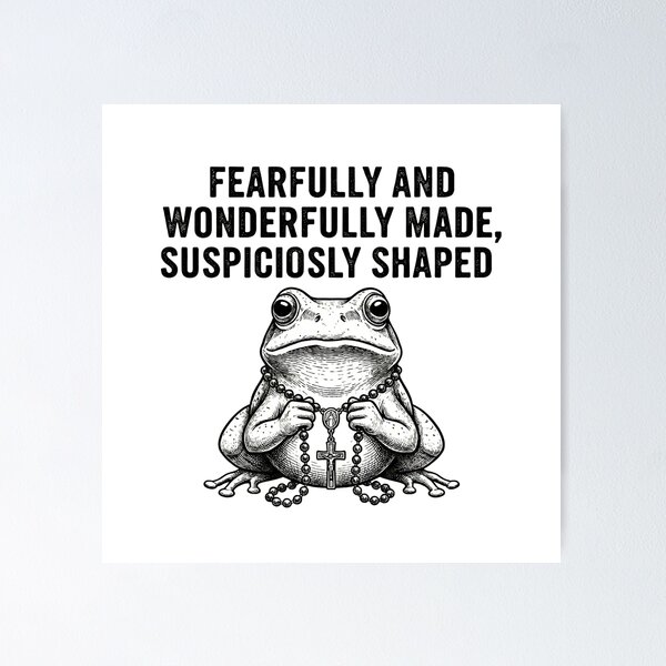 Item preview, Funny Christian Shirt – Fearfully and Wonderfully Made | Weird Faith Humor Design designed and sold by Frida-Kreativ.
