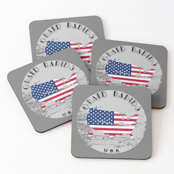 Item preview, Grand Rapids United States of America | Worn Flag Travel Badge designed and sold by World Designs.
