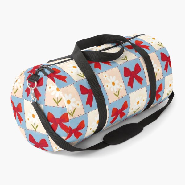 Item preview, Blue Red Bow Daisy Patchwork Seamless Pattern JPG Cute Ribbon Coquette Aesthetic Wallpaper designed and sold by FRH Design ⭐⭐⭐⭐⭐.
