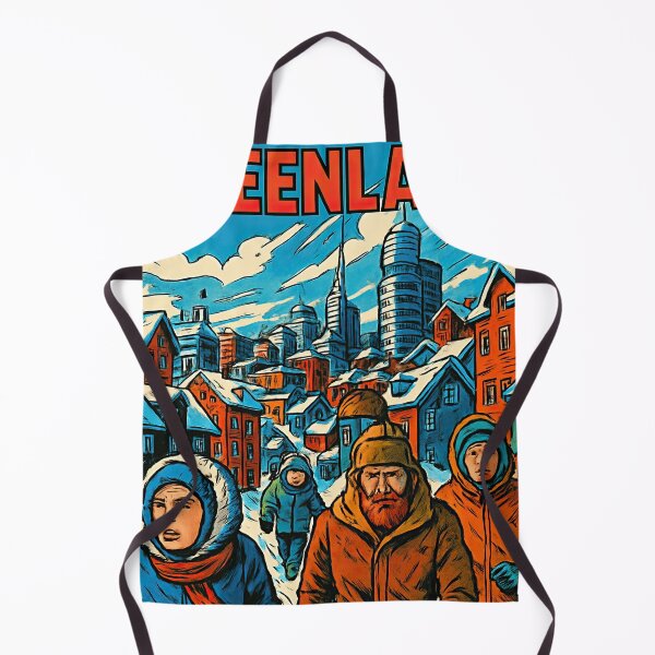 Item preview, Greenland, city | Comics stylCartoone -  designed and sold by ComicsFactory.