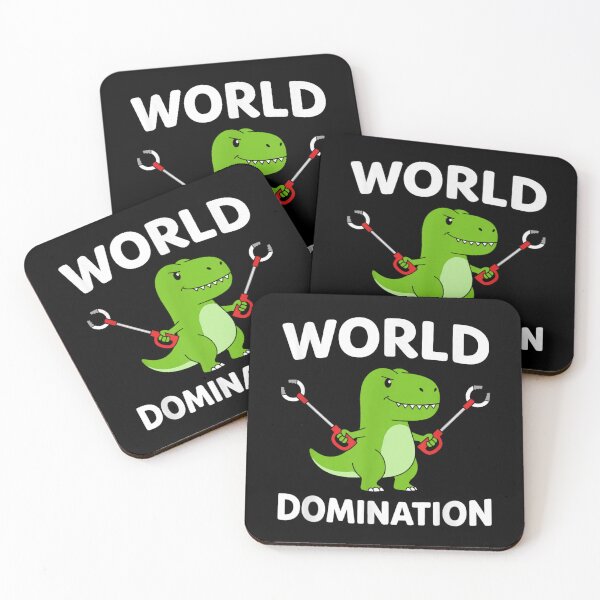 Item preview, World Domination Funny T-Rex Dinosaur With Grabber Tools Short Arms Humor designed and sold by SaboCollita.