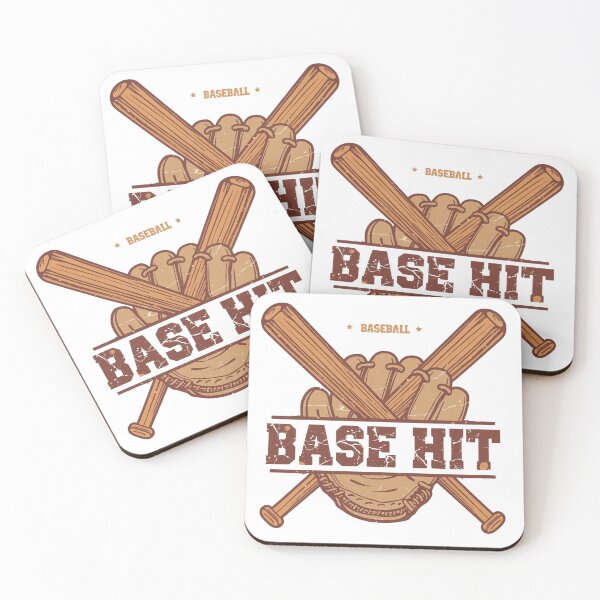 Item preview, Base Hit – Vintage Baseball Bats & Glove Design designed and sold by RMTrendy.