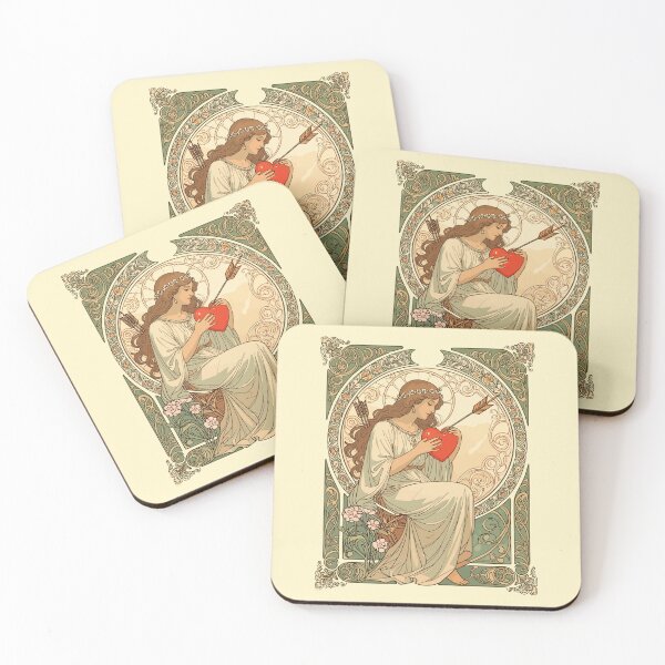Item preview, Where Love Hurts Vintage Art Nouveau Romance designed and sold by taiche.