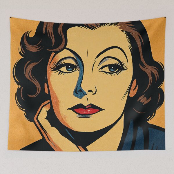 Item preview, Greta Garbo | Comics stylCartoone -  designed and sold by ComicsFactory.