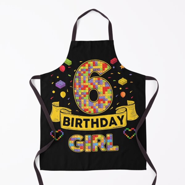 Item preview, 6th Birthday Girl Shirt – Colorful Building Blocks Birthday T-Shirt | Birthday Number Series designed and sold by GreatLion1017.