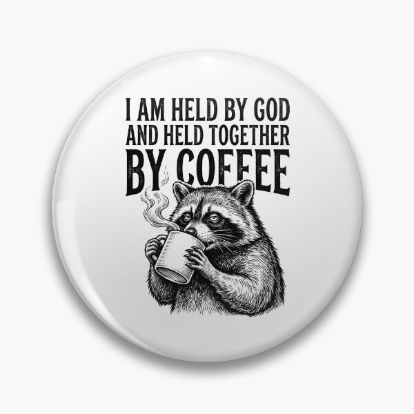 Item preview, Funny Christian Shirt – I Am Held by God and Held Together by Coffee | Faith & Coffee humor designed and sold by Frida-Kreativ.