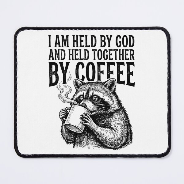 Item preview, Funny Christian Shirt – I Am Held by God and Held Together by Coffee | Faith & Coffee humor designed and sold by Frida-Kreativ.