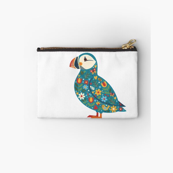 Item preview, Garden Puffin – Scandinavian Folk Art by heidiannemorris © designed and sold by FOLK ART FUSION.