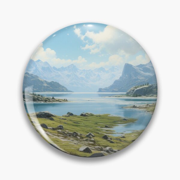 Item preview, Dragon Mountain Ancient Castle River Valley Art designed and sold by GrinGalore.
