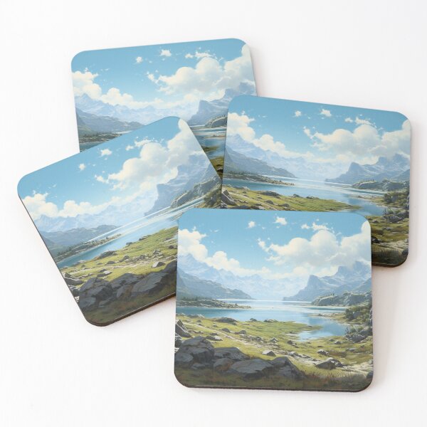 Item preview, Dragon Mountain Ancient Castle River Valley Art designed and sold by GrinGalore.