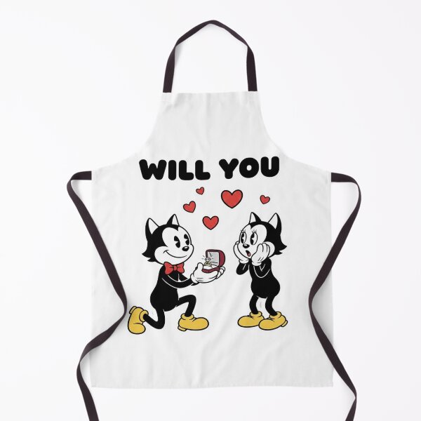 Item preview, Vintage Cartoon Cat Proposal Romantic Proposal Illustration designed and sold by Created by Camilla.