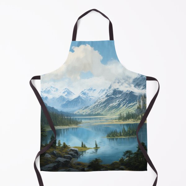 Item preview, Dragon Mountain Ancient Castle Great Lake Art designed and sold by GrinGalore.